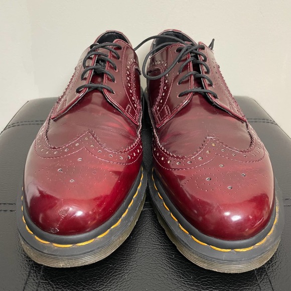 Dr. Martens Other - Dr. Martins Cambridge Brush Brogues Wing Tip Cherry Red Vegan 10